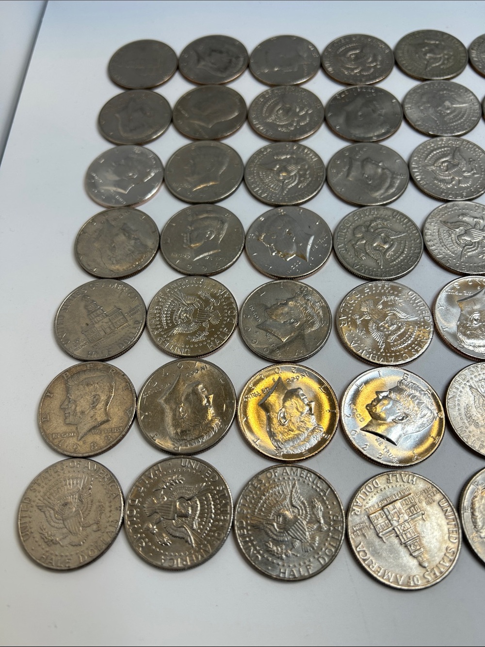 Large Estate Sale Kennedy Half Dollars Coin Lot Face Value $35 Coin Collection - Picture 2 of 7